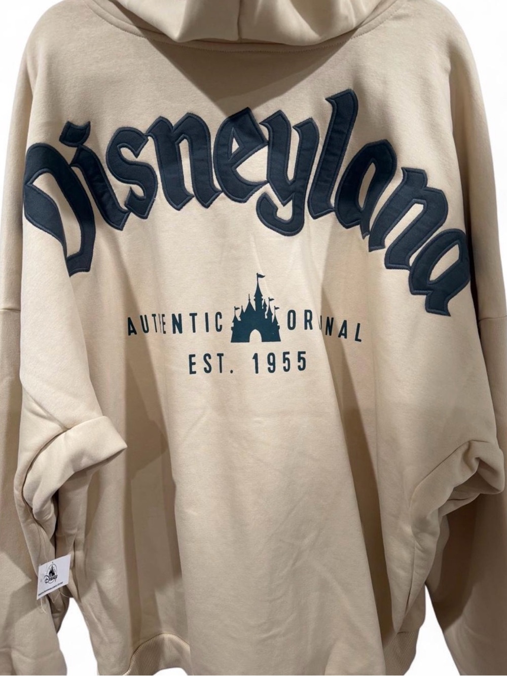 Disney Men’s Beige Pullover Hoodie - Authentic Original